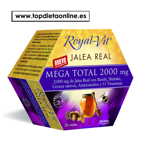 Jalea Real Mega Total 2000 - Royal Vit Dietisa 20 viales