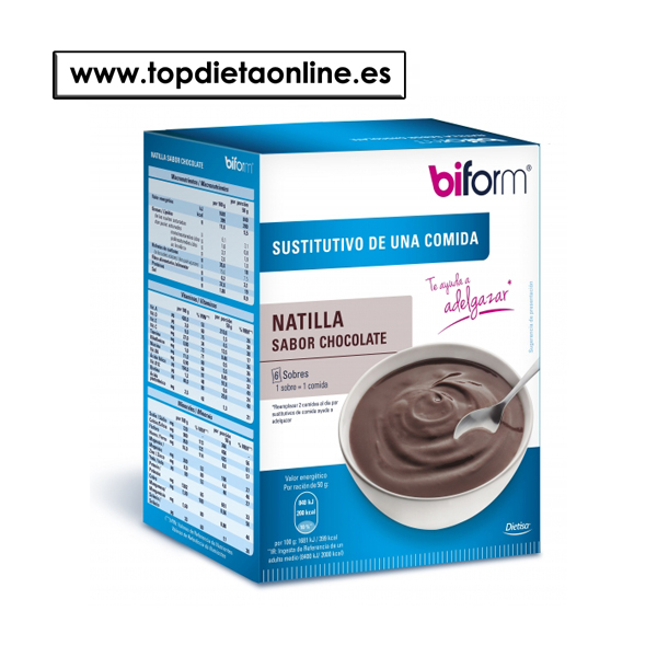 Natillas Chocolate - Biform 6 sobres