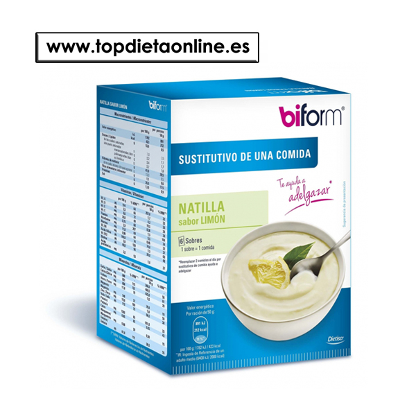 Natillas Limón - Biform 6 sobres