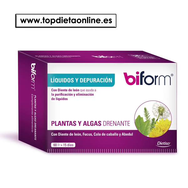 Plantas y Algas Drenante - Biform 60 caps