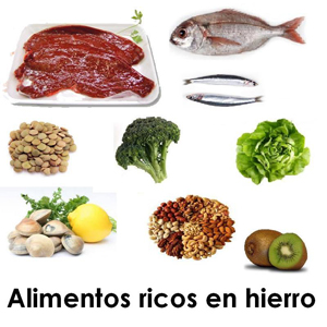 Alimentos ricos en hierro