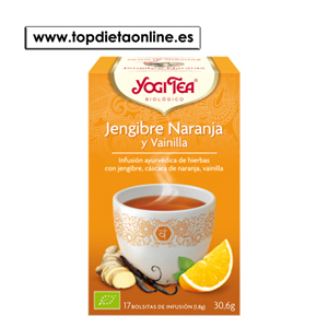 Infusión jengibre naranja y vainilla YogiTea