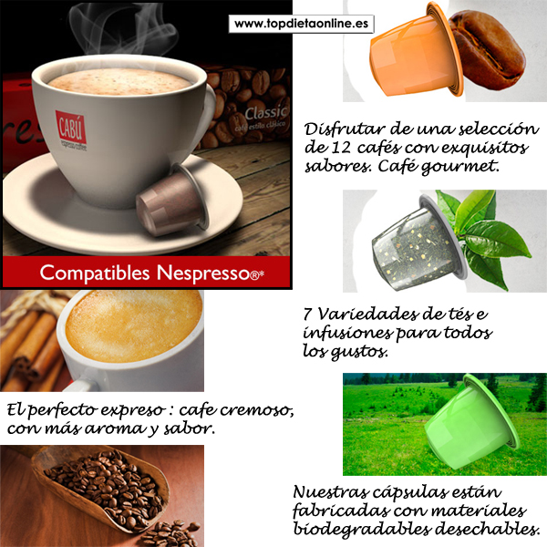 Cápsulas Nespresso compatibles Cabú | TopDietaOnline