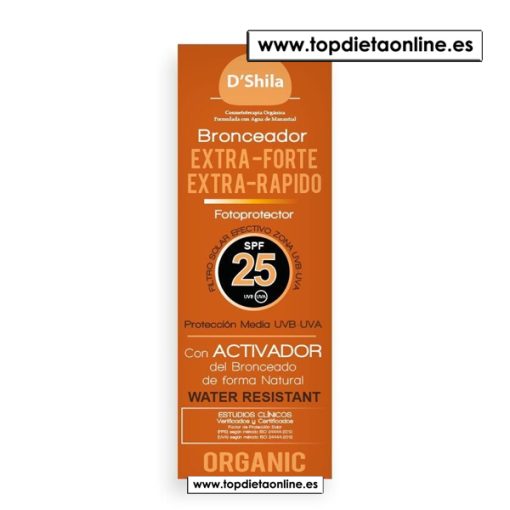 Bronceador extra fuerte y extra rápido D'Shila