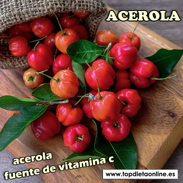 Acerola fuente de vitamina c