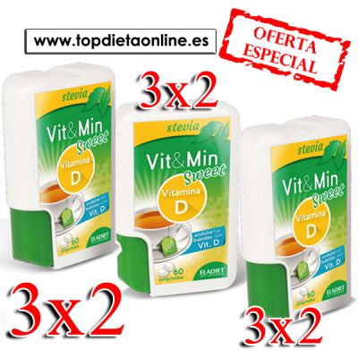 3X2 Stevia + vitamina D Eladiet