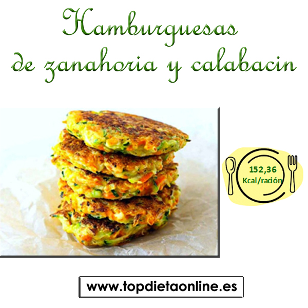 Hamburguesas de zanahoria y calabacín