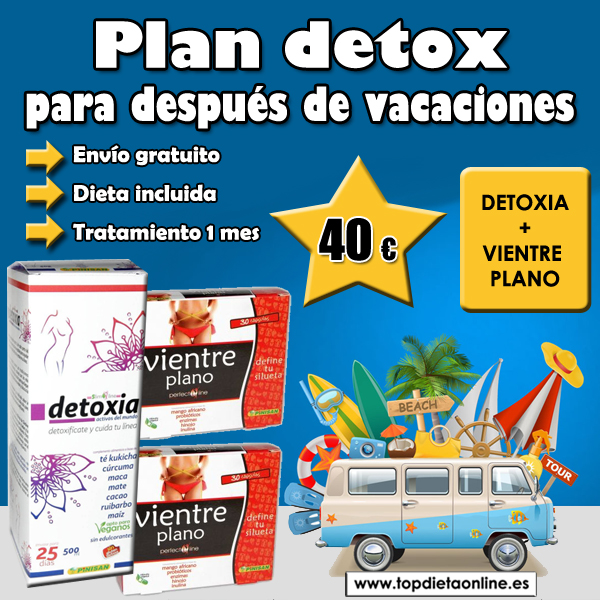Plan dietético detox: Detoxia + vientre plano