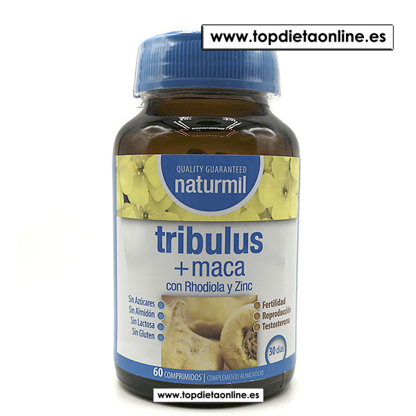 Tribulus + maca con rodiola y zinc de Naturmil | TopDietaOnline