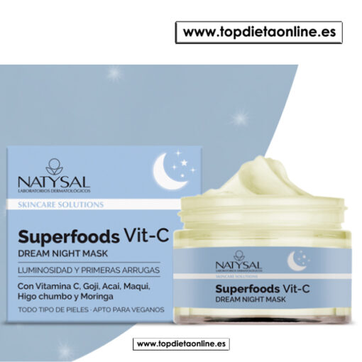 Superfoods Vit C Dream Night Mask - Natysal 50 ml