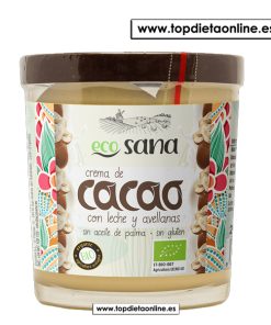 Crema de cacao con leche y avellanas EcoSana