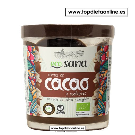 Crema de cacao y avellanas EcoSana