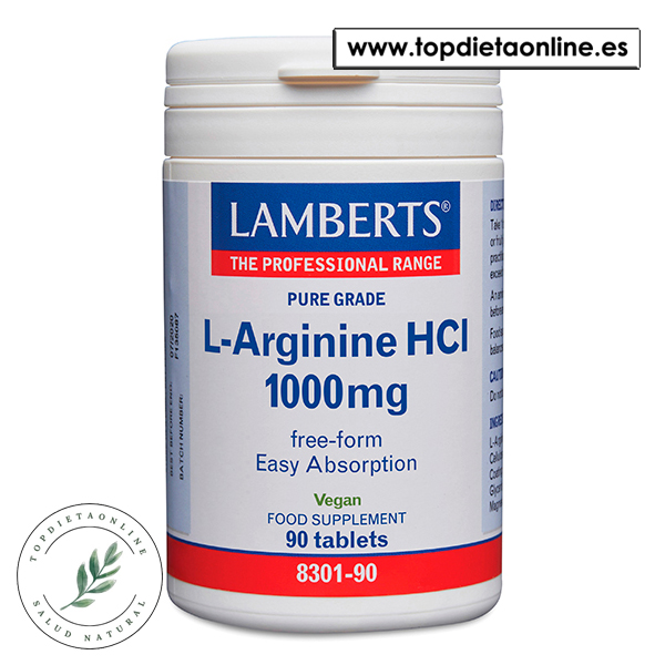 L-Arginina 1000 mg – Lamberts 90 tabletas