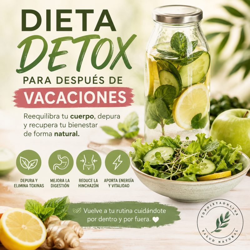 Dieta detox para después de vacaciones
